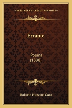 Paperback Errante: Poema (1898) [Spanish] Book
