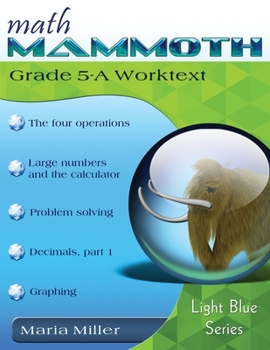 Paperback Math Mammoth Grade 5-A Worktext Book