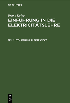 Hardcover Dynamische Elektricität [German] Book