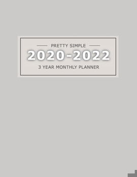 Paperback 2020 20223 Year Monthly Planner: 36 Months Yearly Planner & Monthly Calendar View -Very Simple Design Planner Schedule - Organizer - Great Useful Jour Book