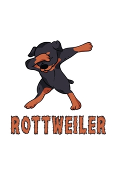 Rottweiler Notizbuch: Schönes Rottweiler Notizbuch mit 120 karierte Seiten im A5 Format (German Edition)