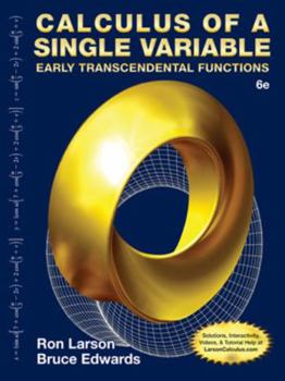 Hardcover Calculus of a Single Variable: Early Transcendental Functions Book