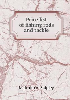 Paperback Price list of fishing rods and tackle Book