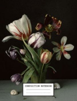 Paperback Composition Notebook: Cute Floral Flower College Ruled Journal with lined Paper for Taking Notes, Writing Workbook for Students, Teachers Book