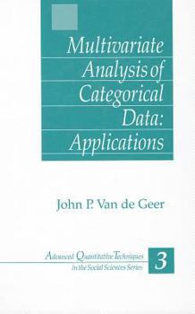 Hardcover Multivariate Analysis of Categorical Data: Applications Book