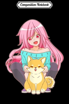 Composition Notebook: Cute Japanese Shiba Inu - Kawaii Anime Journal/Notebook Blank Lined Ruled 6x9 100 Pages