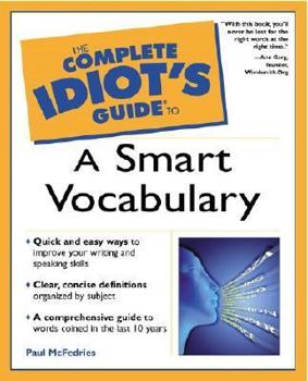 Paperback The Complete Idiot's Guide to a Smart Vocabulary Book