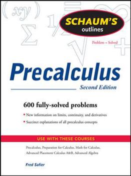 Schaum's Outline of Precalculus - Book  of the Schaum's Outline