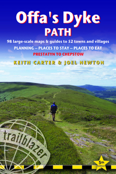 Paperback Offa's Dyke Path: British Walking Guide: Planning, Places to Stay, Places to Eat; Includes 98 Large-Scale Walking Maps Book