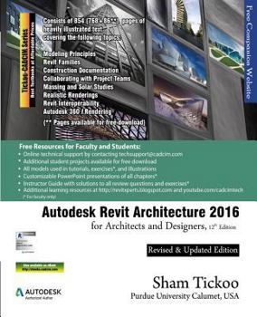 Paperback Autodesk Revit Architecture 2016 for Architects and Designers, 12th Edition Book