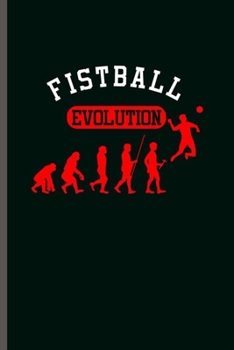 Fistball Evolution: Cool Animated Fistball Shark Design Personalized Birthday Gift For Divers Blank Journal Gift (6"x9") Dot Grid Notebook to write in