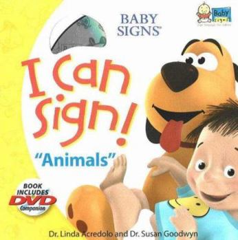 Hardcover I Can Sign!: Animals [With DVD] Book