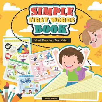 Paperback Simple First Words Book: Mind Mapping For Kids Book