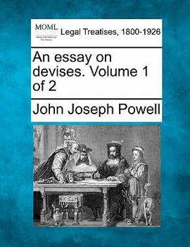 Paperback An essay on devises. Volume 1 of 2 Book