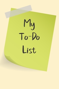My To Do List: A simple book filled with lines that include check boxes.