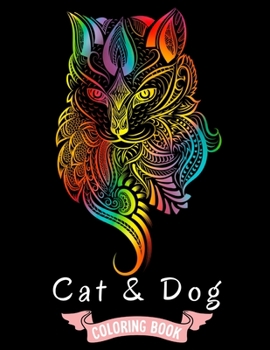 Paperback Cat & Dog Coloring Book: 35 creative object, dot to dot for stress relieve and mindfulness for adult and kids Book