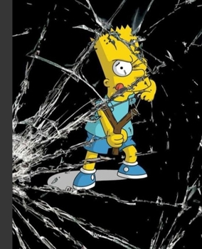 Paperback Notebook: The Simpson Cartoon Soft Glossy Cover Graph Paper Pages Book 7.5 x 9.25 Inches 110 Pages Book