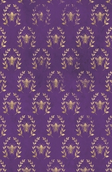 Dot Grid Journal Notebook: Purple Distressed Golden Bee Honeycomb | Bullet Planner Book | Dotted Grid | 5.5 X 8.5" 120 Pg | DIY Weekly Spread | Organizer | Habit Tracker| Gift