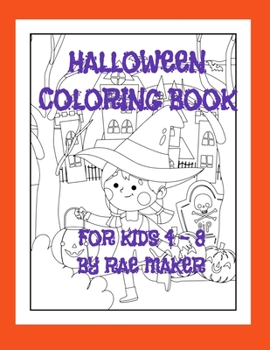 Paperback Halloween Coloring Book for Kids 4 - 8 Book