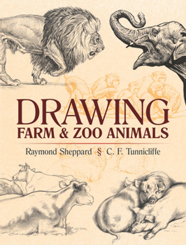 Paperback Drawing Farm and Zoo Animals Book