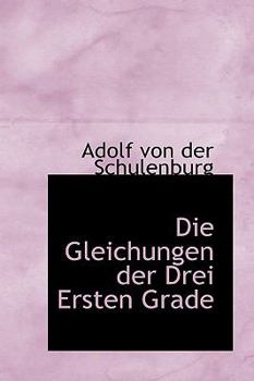 Paperback Die Gleichungen Der Drei Ersten Grade Book