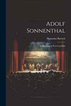 Paperback Adolf Sonnenthal: Schilderung in Wort und Bild Book