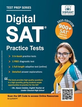 Paperback Digital SAT Practice Tests: 900+ SAT Practice Questions Book