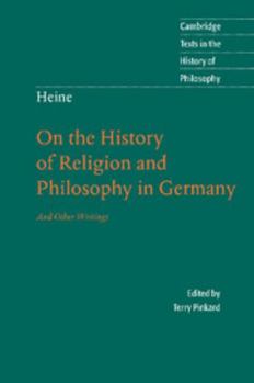 Paperback Heine: 'on the History of Religion and Philosophy in Germany' Book