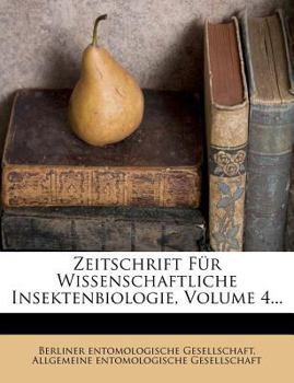 Paperback Zeitschrift Fur Wissenschaftliche Insektenbiologie. [German] Book