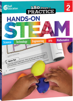 Paperback 180 Days(tm) Hands-On Steam for Grade 2: Practice, Assess, Diagnose Book