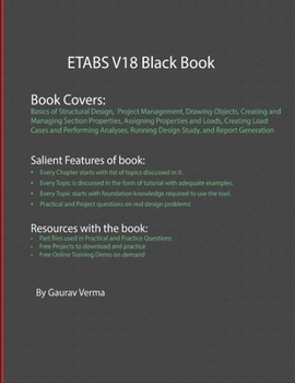 Paperback ETABS V18 Black Book