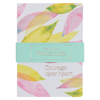 Misc. Heartfelt Notebook Set Courage Dear Heart Lime Green/Citrus Leaves, Softcover 2 PC Book