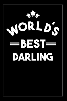 Paperback Worlds Best Darling: Blank Lined Journal Book