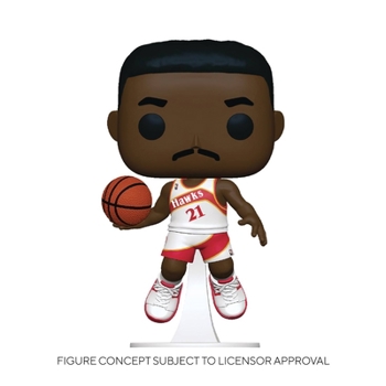 Accessory Pop NBA Legends Dominique Wilkins Hawks Home Jersey Vinyl Figure Book