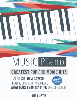 Paperback Piano Music Greatest Pop & Movie Hits: Piano Sheet Music - Big Note Piano Book