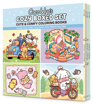 Coco Wyo's Cozy Boxed Set: Cozy Cuties; Cozy Corner; Cozy Vibes; Cozy Days (Cozy Spaces Coloring)