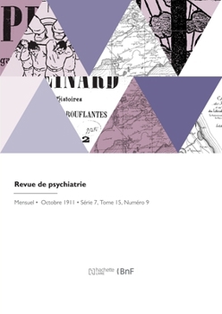 Paperback Revue de Psychiatrie [French] Book