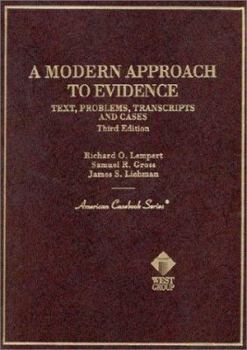 Hardcover Lempert, Gross and Liebman's a Modern Approach to Evidence: Text, Problems, Transcripts and Cases, 3D Book