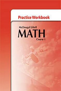 Paperback McDougal Littell Math Course 1: Practice Workbook Book