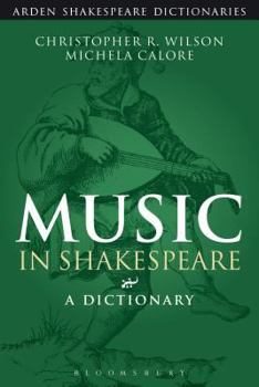 Paperback Music in Shakespeare: A Dictionary Book