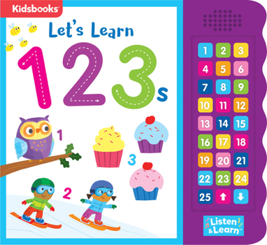 Board book 27-Button Sound Book Let's Learn 123s Book