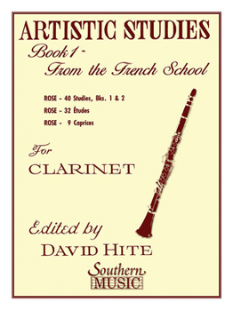 Paperback Artistic Studies, Book 1 (French School): Clarinet - Clarinet Music Book with 40 Studies, 32 Etudes, 9 Caprices - Clarinet Sheet Music for Kids and Ad Book