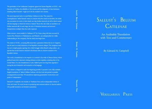 Hardcover Sallust's Bellum Catilinae: An Auditable Translation with Text and Commentary Book