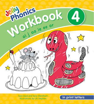 Paperback Jolly Phonics Workbook 4: In Print Letters (American English Edition) Book