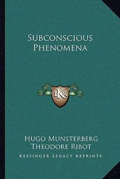 Paperback Subconscious Phenomena Book