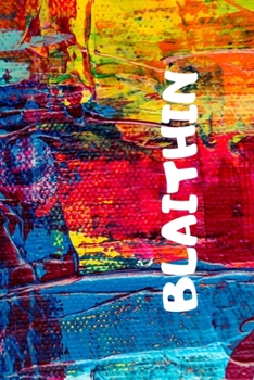 BLAITHIN: notebook with name,squared 120-sheet exercise book, size 6x9 , personalized gift