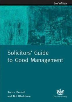 Paperback Solicitors' Guide to Good Management Book