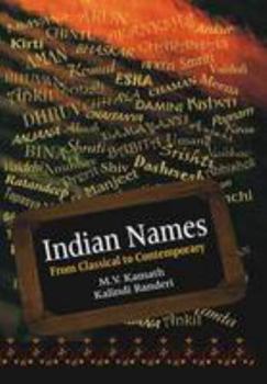 Paperback Indian Names: From Classical to Contemporary Book