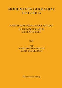 Paperback Die Admonitio Generalis Karls Des Grossen [German] Book
