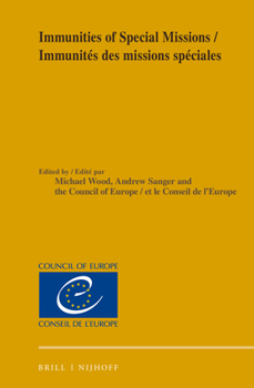Hardcover Immunities of Special Missions/Immunités Des Missions Spéciales Book